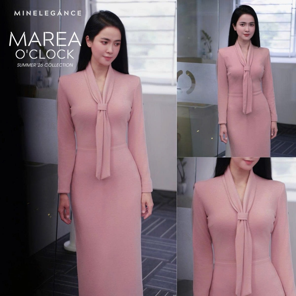 MINELEGÁNCE | VÁY LEN BODY DÁNG DÀI THANH LỊCH, SANG TRỌNG - MIN260