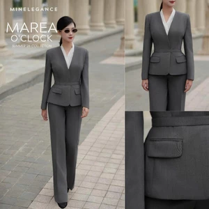MINELEGÁNCE | SET CỔ TIM QUẦN SUÔNG CÔNG SỞ, SANG TRỌNG - MIN204