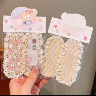 Set 2 miếng dán tóc mái nhiều hoạ tiết đính charm cutie