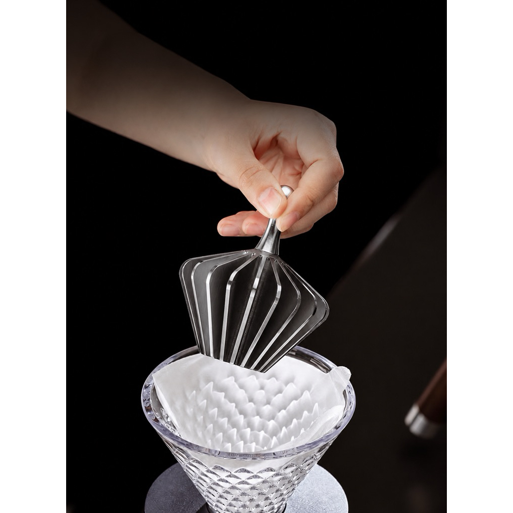 [ HOẢ TỐC ] Dụng cụ ép giấy lọc V60 - Khắc CNC cao cấp ( Hãng Coffee time )