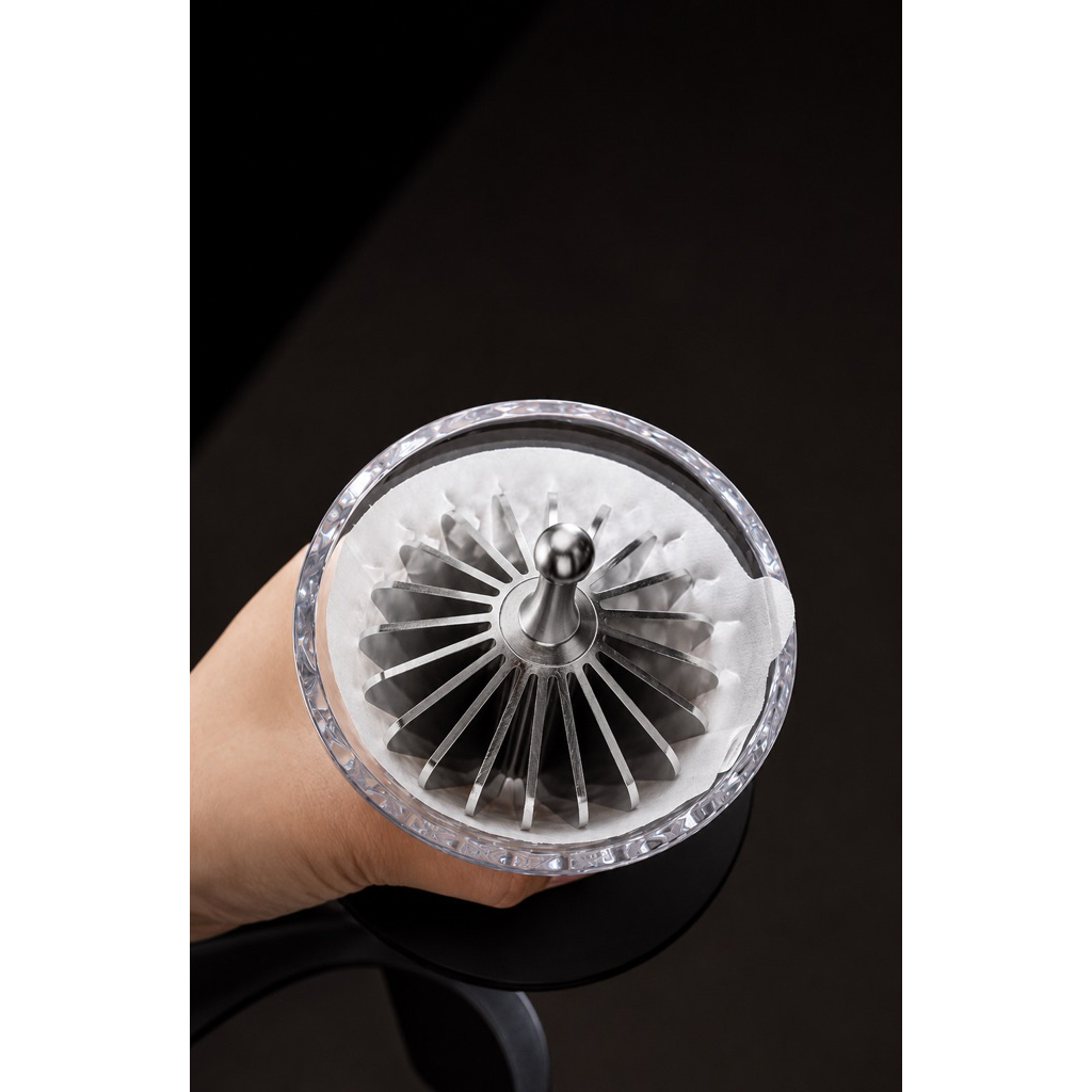 [ HOẢ TỐC ] Dụng cụ ép giấy lọc V60 - Khắc CNC cao cấp ( Hãng Coffee time )