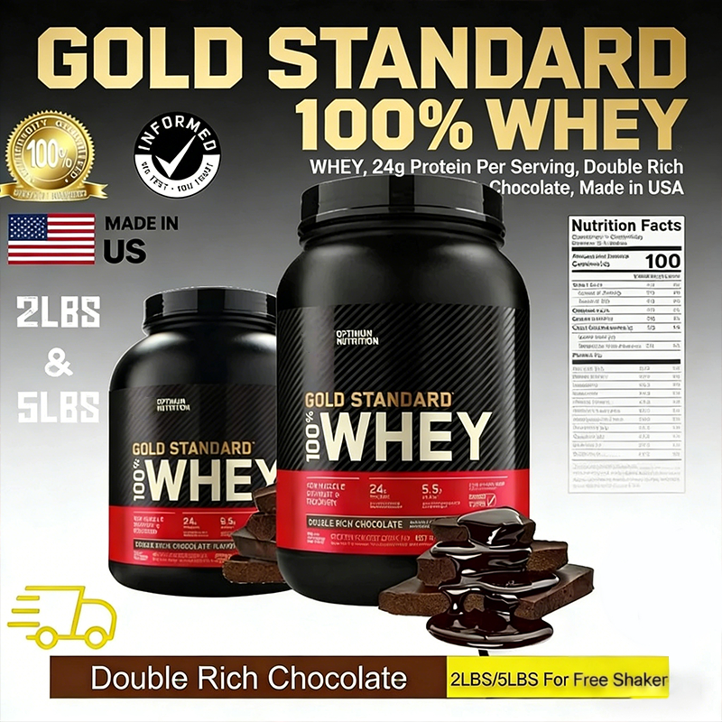 2-Whey ON Gold Standard 2lbs Socola Bột Tăng Cơ Không Đường Thừa Phù Hợp Chế Độ Ăn Kiêng Keto