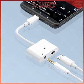 Jack chia Type C ra tai nghe 3.5 và sạc, adapter 2 trong 1, sạc nhanh PD, chip DAC, có mic - CCDC
