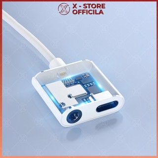 Jack chia Type C ra tai nghe 3.5 và sạc, adapter 2 trong 1, sạc nhanh PD, chip DAC, có mic - CCDC