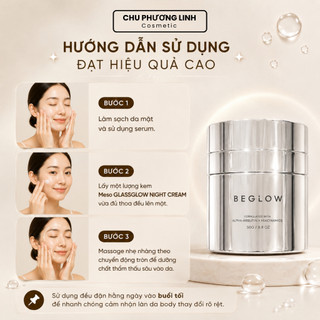 Kem Ủ Trắng Meso GLASSGLOW NIGHT CREAM 50g MP1536 - Nâng Tông Nuôi Dưỡng Da Căng Bóng, Đều Màu Cao Cấp