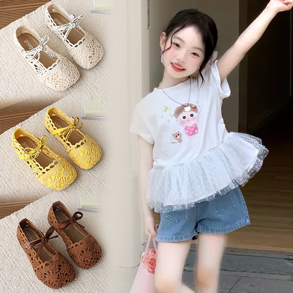 Giày Mary Jane Bella Neman đan lưới, đế êm chân phối váy phong cách Hàn mùa hè