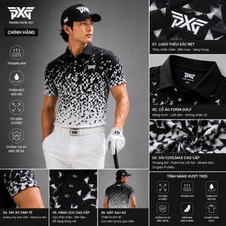 ÁO POLO GOLF (50-130kg) ma 344G NAM CAO CẤP – CO GIÃN 4 CHIỀU, THOÁNG KHÍ, CHUẨN FORM GOLF