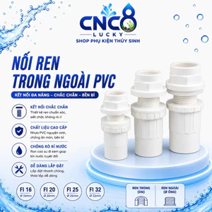 Nối Ren Trong Ngoài FI 20, 25, 32mm - Màu trắng