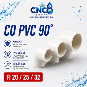 Co ống nhựa trắng U-PVC phi 20/25/32