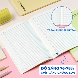 [TẶNG 2 BÚT] Vở Kẻ Ngang 80/120/200 Trang Bank Mee CLASSMATE Giấy Chống Lóa Bìa Dày Chống Nước Giấy 70gsm Không Lem