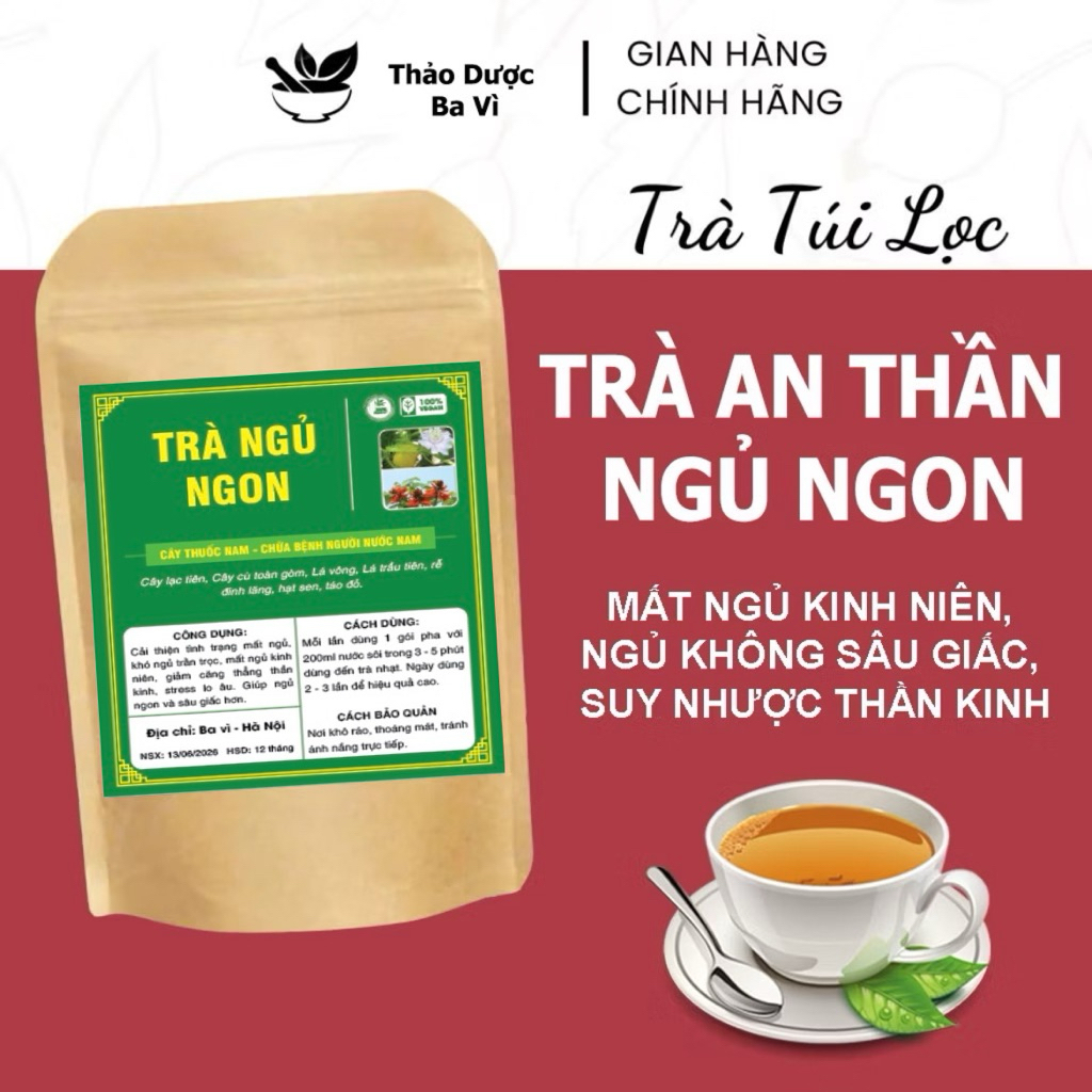 Trà An Thần Ngủ Ngon, Mất ngủ Kinh niên, giảm stress, hoa mắt chóng mặt