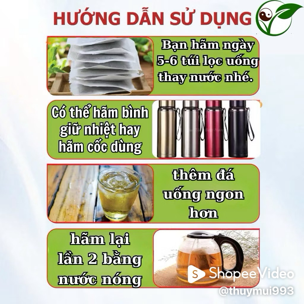 Trà Thải Độc Gan, Viêm gan B, xơ gan, men gan cao, giảm stress