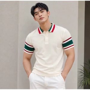 Mã A54 Áo thun polo phối loé bo tay lịch lãm sang trọng - POLO SYS - Áo thun nam đẹp - Áo thun nam lolo