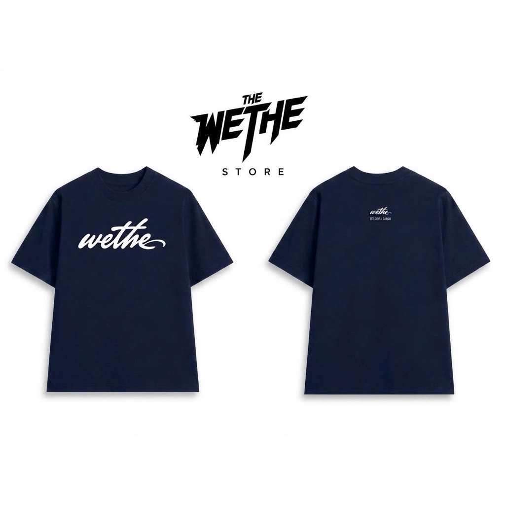 Áo Thun Oversize WETHE Basic Unisex Màu Đen/Xanh Navy/Kem/Nâu Socola