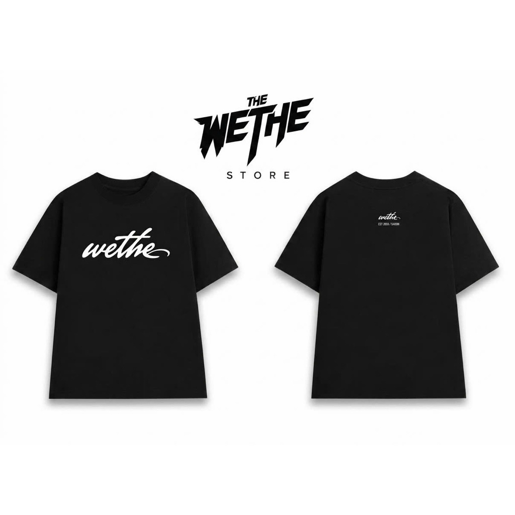 Áo Thun Oversize WETHE Basic Unisex Màu Đen/Xanh Navy/Kem/Nâu Socola