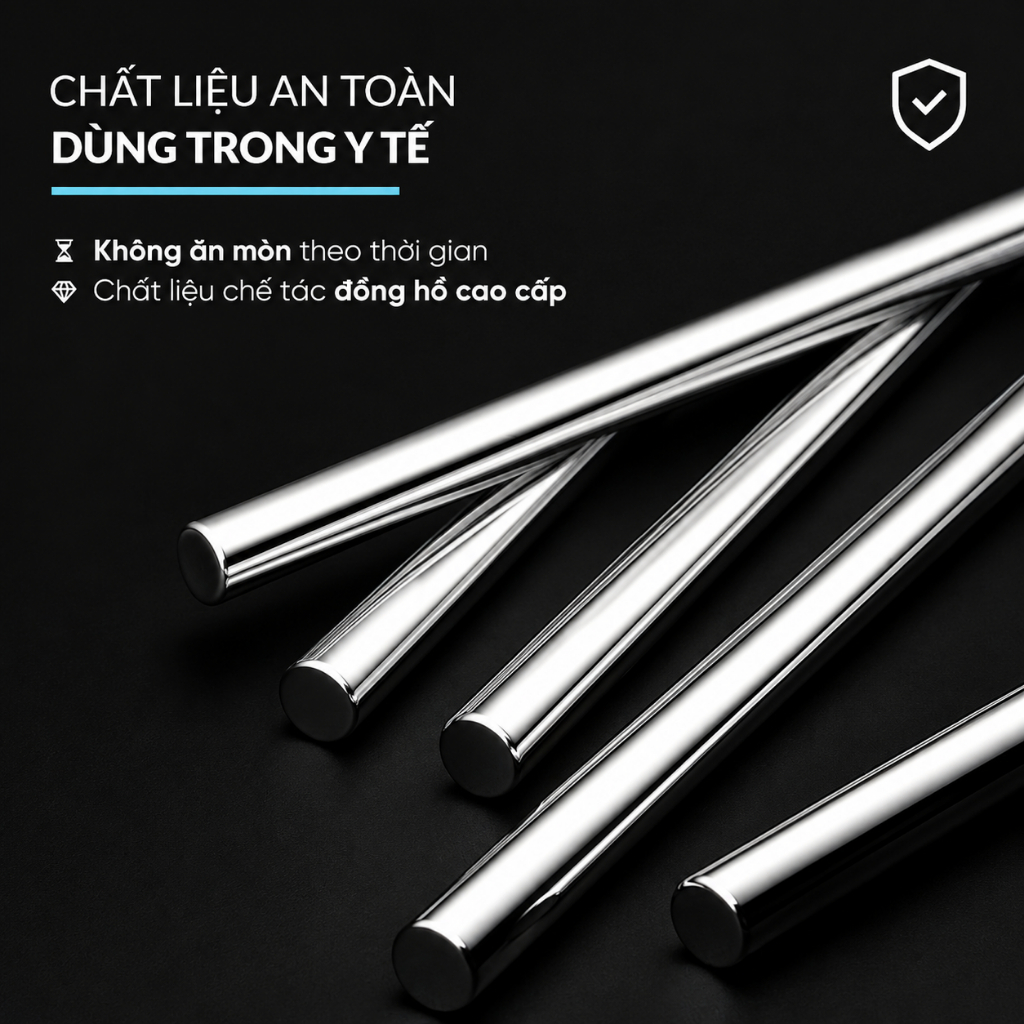 Đũa Inox 316L Haatz CIM316 Cao Cấp Chống Gỉ An Toàn Cho Sức Khỏe Bền Đẹp Sang Trọng