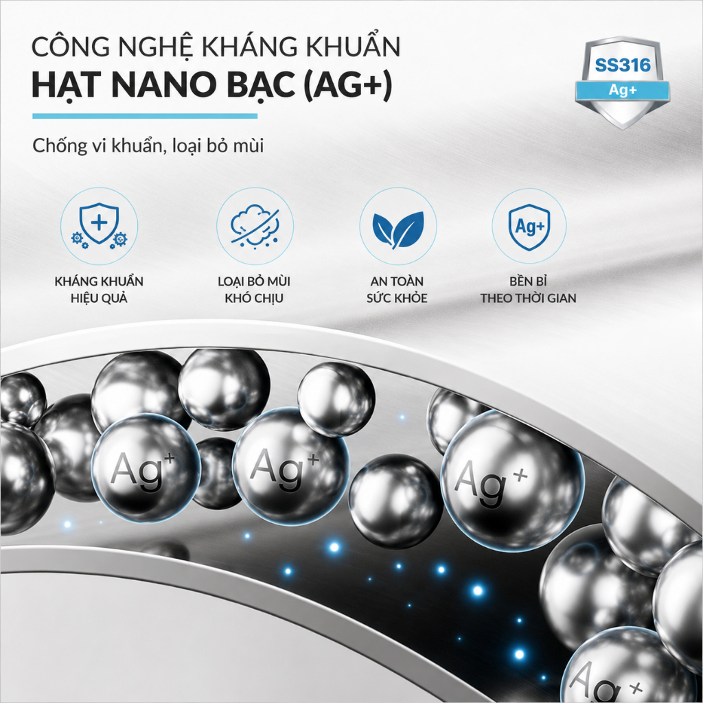 Đũa Inox 316L Haatz CIM316 Cao Cấp Chống Gỉ An Toàn Cho Sức Khỏe Bền Đẹp Sang Trọng