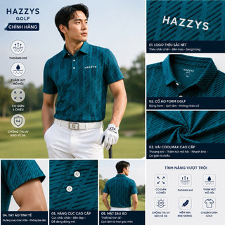 Áo Golf Nam Cao Cấp Form Chuẩn Golf Co Giãn 4 Chiều Thoáng Khí Thấm Hút Mồ Hôi Chống UV mã 547