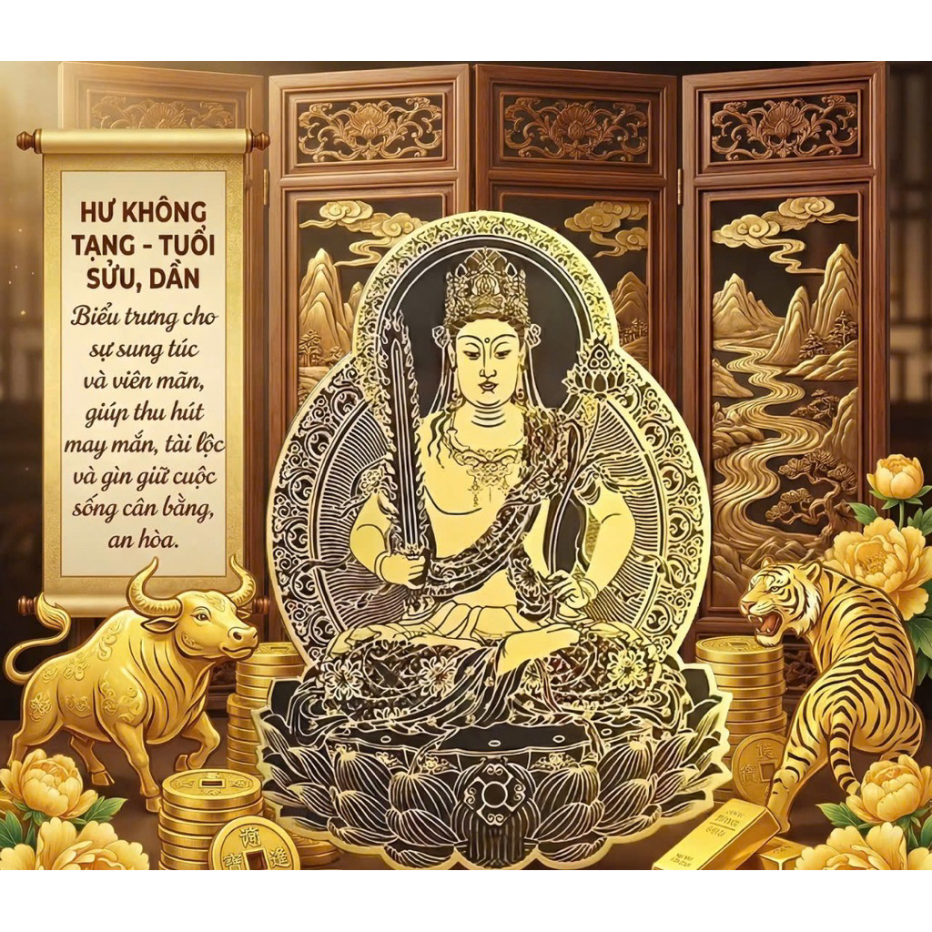 [Tặng Vòng Chỉ Ngũ Sắc] Miếng Dán Phật Bản Mệnh Thiết Kế Tinh Xảo 8 Vị Phật Bản Mệnh - Vật Phẩm Phong Thuỷ