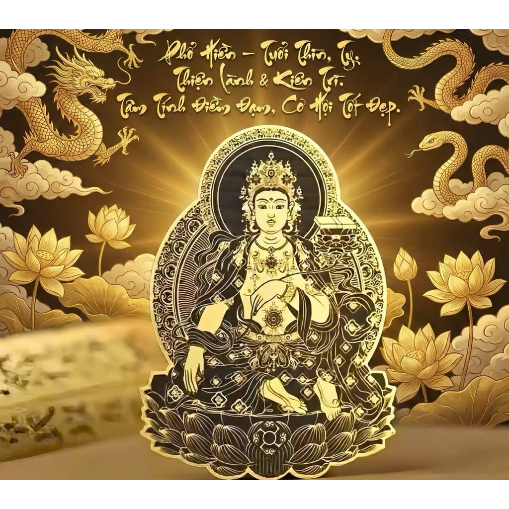 [Tặng Vòng Chỉ Ngũ Sắc] Miếng Dán Phật Bản Mệnh Thiết Kế Tinh Xảo 8 Vị Phật Bản Mệnh - Vật Phẩm Phong Thuỷ