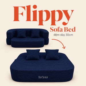 SOFEEE Sofa Giường Gấp Gọn Đa Năng 2in1 Hút Chân Không – Sofa kiêm Giường Ngủ Cho Phòng Khách Căn Hộ Nhỏ (Tặng 2 gối)