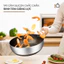 Chảo Sâu Titanium Haatz 24CM Inox 316 Phủ Titanium 7 Lớp, Chống Dính Tự Nhiên, Dùng Mọi Loại Bếp