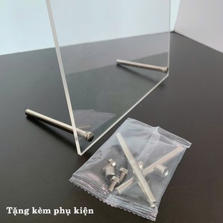 (Combo 5 Bộ) Bộ Ốc Inox Chân Khung Ảnh Mica (Loại Chân Trụ), Bộ Ốc Chân Kính 6x65xM4 - Lỗi 1 đổi 1