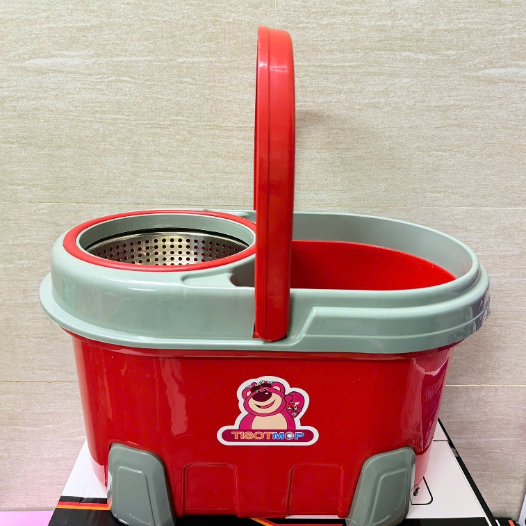Bộ lau nhà 360 độ Tisot Mop, lồng quay siêu nhẹ, siêu bền
