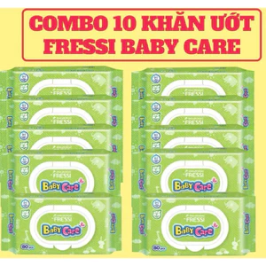 Khăn ướt Fressi Baby care không hương gói 80 miếng - Lê Minh Hương Shop