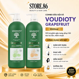 Cặp Dầu Gội Xả Biotin Bưởi 1000ml Giúp giảm rụng, phục hồi tóc hư tổn