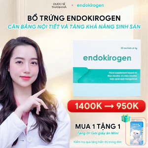 ENDOKIROGEN Hỗ Trợ Sinh Sản Buồng Trứng Đa Nang, Cân Bằng Nội Tiết Tố Nữ (30 Gói)