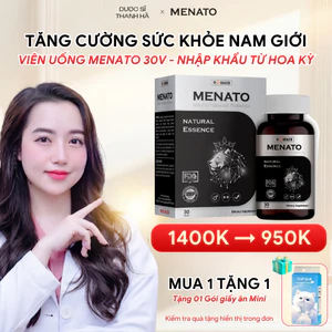Viên uống MENATO hỗ trợ sức khỏe nam giới & tăng thể lực – Hộp 30 viên