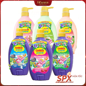 Chai Sữa Tắm Gội cho bé Carrie Junior thiên nhiên 700g