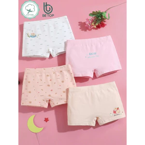 Quần Lót Đùi Bé Gái BETOP, Quần Chip Trẻ Em Gái Chất Cotton Kháng Khuẩn 7A Mềm Mịn, Thoáng Khí Cho Bé 8-48kg NT743