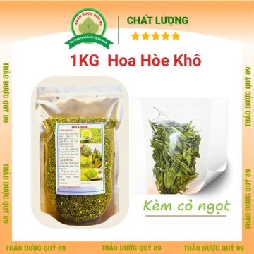 1kg Trà hoa hòe Kèm cỏ ngọt, thanh nhiệt hỗ trợ ngủ ngon, Thảo dược quý 89, trà thảo mộc an thần