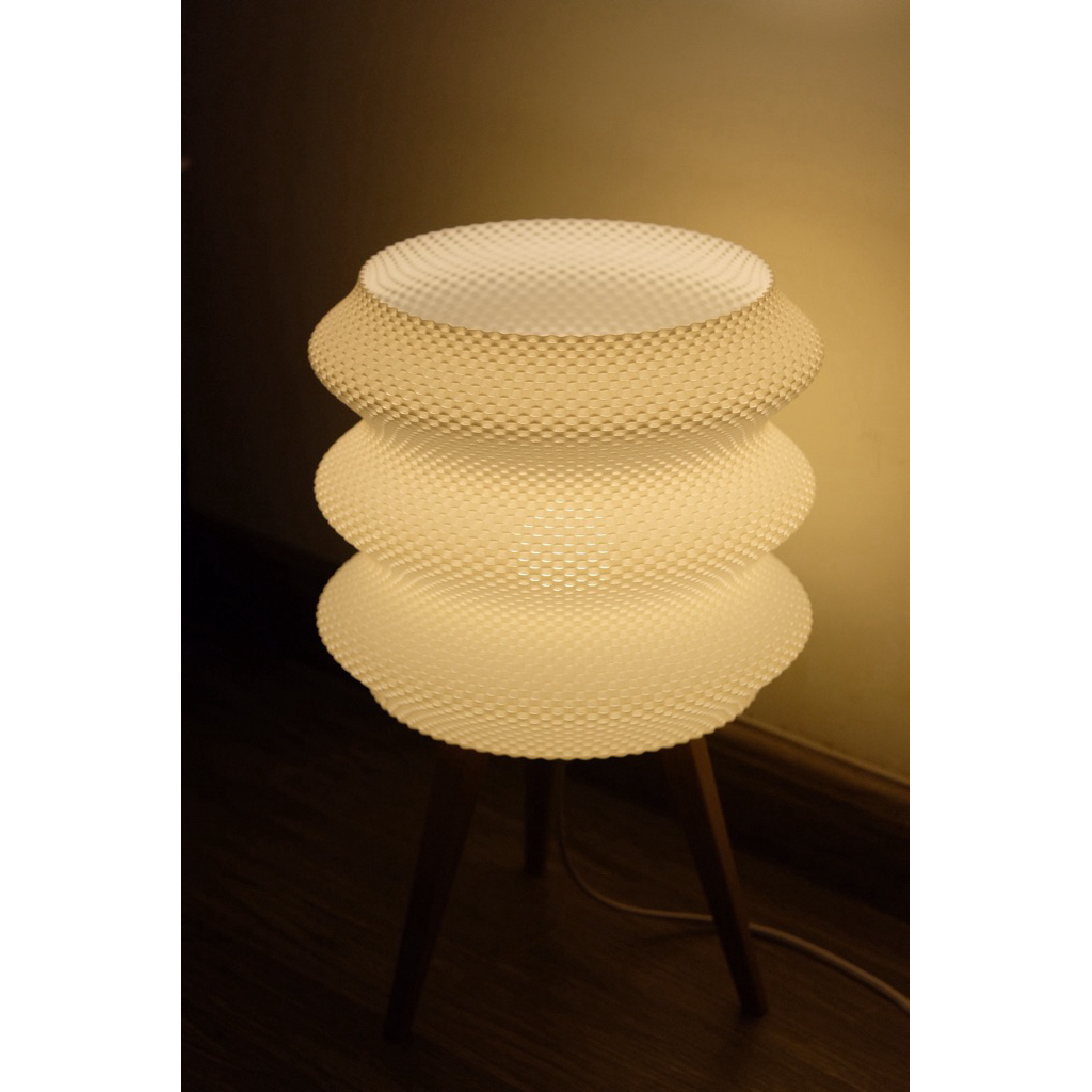 Đèn Ngủ Decor RHYTHM LAMP | MIE LIGHT - Đèn In 3D Dáng Sóng Tầng, Đèn Bàn Nghệ Thuật Ánh Sáng Cao Cấp