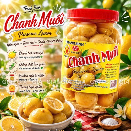 Chanh muối trái Thanh Bình hũ 850g