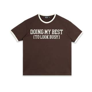 ÁO SWE BUSY RINGER TEE - BROWN