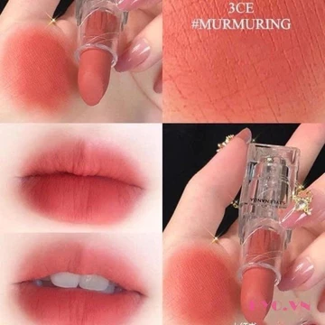 [XẢ KHO DATE 2027] Son Môi 3CE Thỏi Soft Matte Lipstick Murmuring Hồng Nude Mềm Mại Quyến Rũ