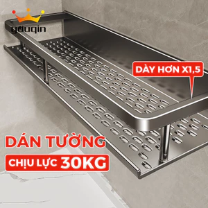 Giá kệ đựng, để đồ nhà tắm YOUQIN chất liệu nhôm hàng không, lắp đặt dán và khoan tường.