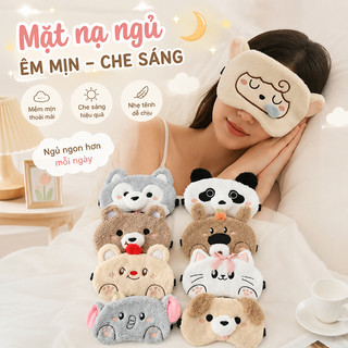 Bịt Mắt Ngủ Kèm Gel Làm Mát Hình Thú Dễ Thương, Mặt Nạ Che Mắt Ngủ Êm ...
