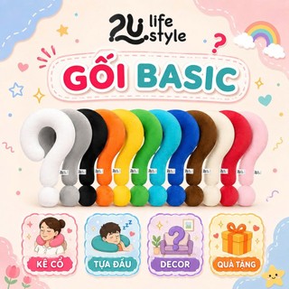 Gối Tựa Đầu, Tựa Cổ Hình "?" Mềm Mại,Thoải Mái Dùng Để Thư Giãn, Trang Trí, Du Lịch, Gift, Question Pillow 2u.lifestyle
