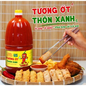 Tương ớt Thôn Xanh Farm ít cay ít mặn phù hợp cả trẻ em chấm gì cũng ngon