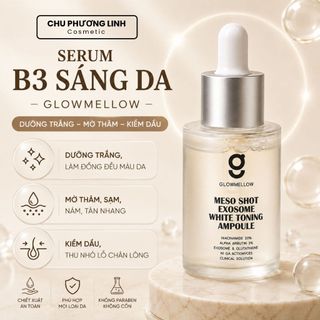 Serum B3 sáng da mờ thâm Glowmellow Nia20 Exosome 30ml | Dưỡng trắng, se khít lỗ chân lông MP0798