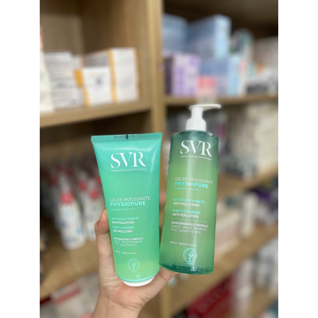 Sữa rửa mặt SVR SEBIACLEAR Gel Moussant/Topialyse Gel Lavant/Physiopure Gelée Moussante 200ml 400ml