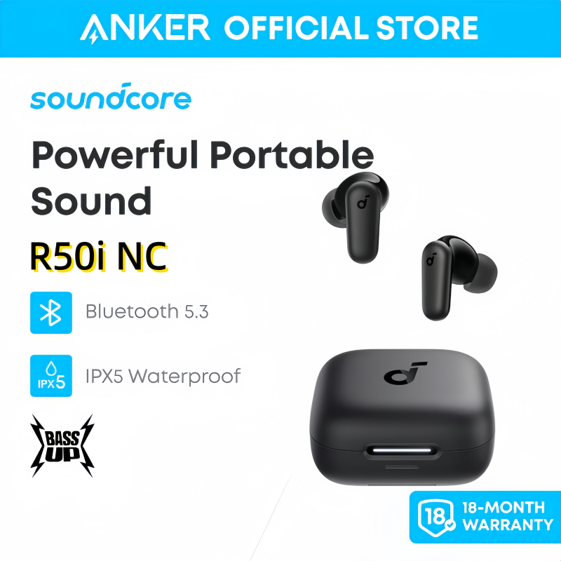 Anker Soundcore R50i NC (A3959) Tai Nghe Chống ồn ANC Bluetooth 5.4 Thời Gian Phát 45 Giờ - Bảo Hành Chính Hãng 18 Tháng | BigBuy360 - bigbuy360.vn
