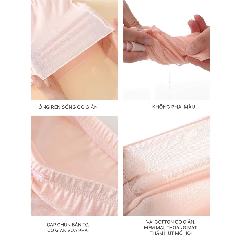 Quần Chip Đùi Bé Gái BETOP, Quần Bảo Hộ Mặc Váy Chất Cotton Mềm Mịn, Kháng Khuẩn Thoáng Mát BH7002