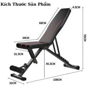 Ghế Tập Gym Gấp Gọn Tại Nhà KB8006 Điều Chỉnh Đa Năng Chịu Tải 200kg Đại Nam Sport