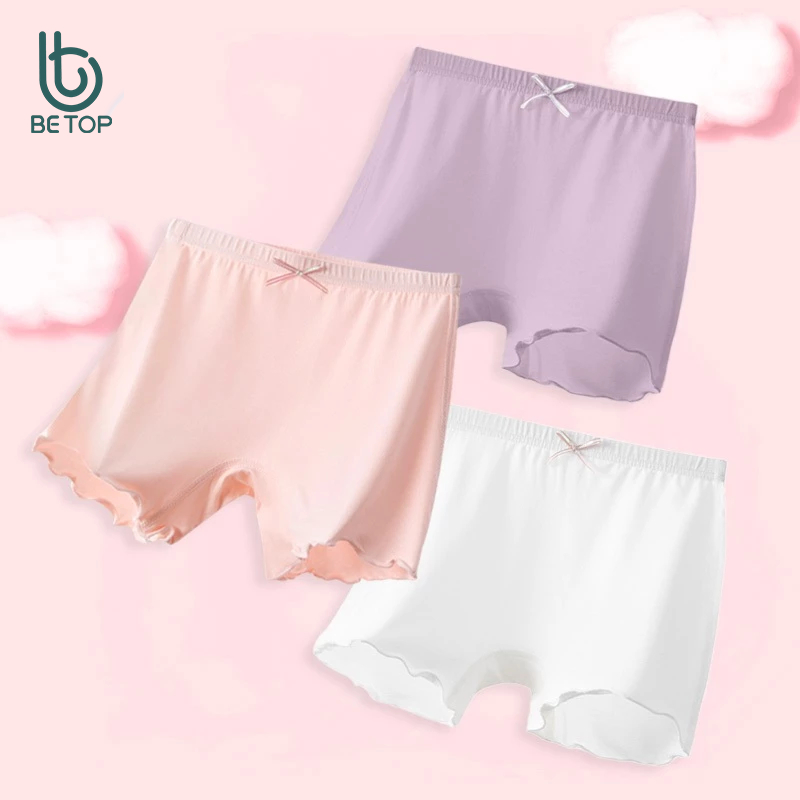 Quần Chip Đùi Bé Gái BETOP, Quần Bảo Hộ Mặc Váy Chất Cotton Mềm Mịn, Kháng Khuẩn Thoáng Mát BH7002