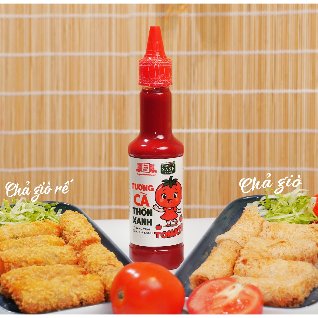 Tương cà Thôn Xanh Farm 270g chua ngọt dịu nhẹ, ít mặn phù hợp cả trẻ em